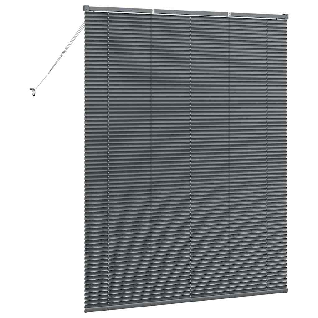 Window Blind with Curtains Manual Dark grey Aluminium